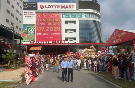  BĐS BAVINA (HBC MARISOL GROUP) THAM DỰ LỄ KHAI TRƯƠNG ĐẠI SIÊU THỊ LOTTE MART TÂY NINH